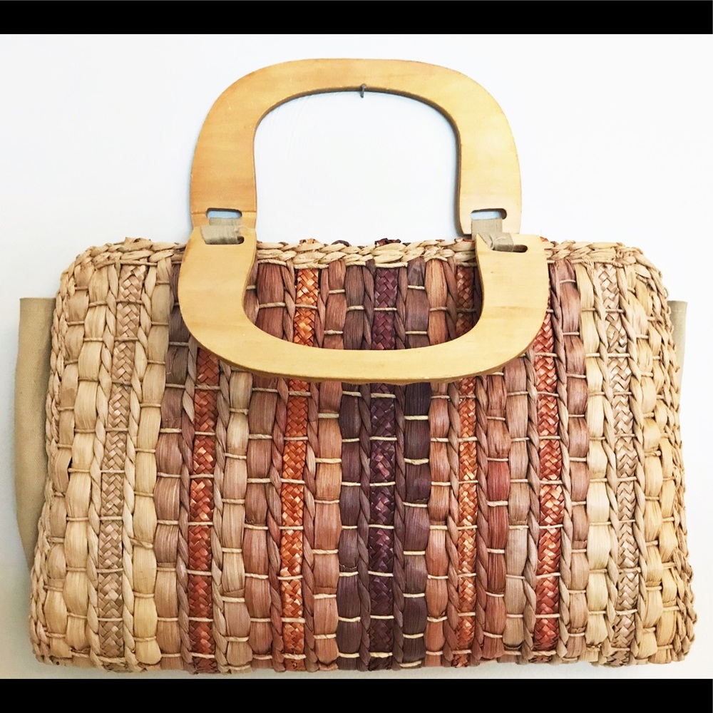 Oversized Vintage Woven Purse